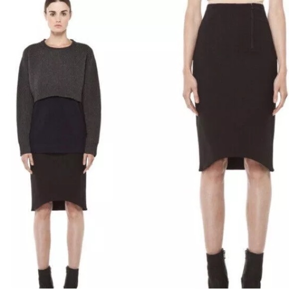 Acne Rene Stretch Pencil Skirt in Powder Blue - Picture 10 of 10